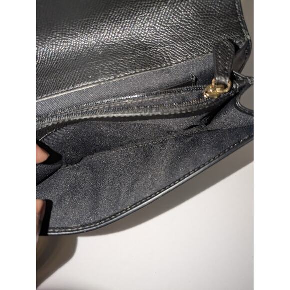 Coach New York ~ 2016 ~ 75th Anniversary Elegantly Smooth Black Leather Wristlet - Picture 9 of 16